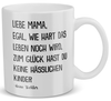 22Feels® Geschenk für Mama von Tochter - Tasse mit Spruch: Egal Wie Hart Das Leben Noch Wird (Weiss, 320ml)-Weisse Tasse 320ml-22Feels