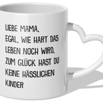 22Feels® Mama Geschenk - Tasse mit Spruch (Herzhenkel, Weiss, 320ml)-Tasse Weiss Herzhenkel 320ml-22Feels