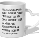 22Feels® Schwiegermutter Geschenk von Schwiegertochter bzw. Braut - Tasse mit Spruch (Herzhenkel, Weiss, 320ml)-Tasse Weiss Herzhenkel 320ml-22Feels