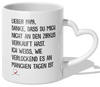 22Feels® Geschenk für Papas - Tasse mit Spruch (Herzhenkel, Weiss, 320ml)-Tasse Weiss Herzhenkel 320ml-22Feels