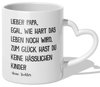 22Feels® Papa Geschenk von Tochter - Tasse mit Spruch (Herzhenkel, Weiss, 320ml)-Tasse Weiss Herzhenkel 320ml-22Feels