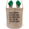 22Feels® Stiefpapa Stiefvater Osterkorb mit Henkel Ostergeschenk Tragetasche Ostern Deko Osternest Körbchen Hasenohren (Beige/Grün)-Ostern Tragetasche-22Feels