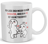 22Feels® Geschenk für Paare - Tasse mit Spruch: Ich Liebe Dich Wegen Deinem Charakter (Weiss, 320ml)-Weisse Tasse 320ml-22Feels