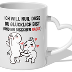 22Feels® Paar Geschenk zum Jahrestag, Hochzeitstag, Valentinstag etc. - Tasse mit Spruch (Herzhenkel, Weiss, 320ml)-Tasse Weiss Herzhenkel 320ml-22Feels