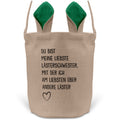 22Feels® Beste Freundin BFF Osterkorb mit Henkel Ostergeschenk Tragetasche Ostern Deko Osternest Körbchen Hasenohren (Beige/Grün)-Ostern Tragetasche-22Feels