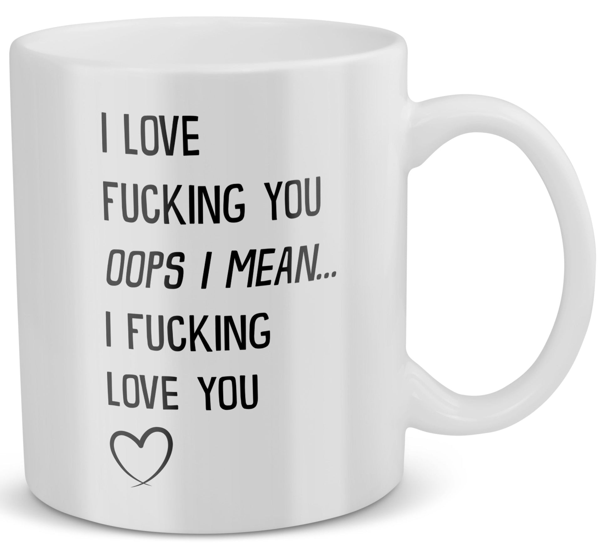 22Feels® Geschenk für Paare - Tasse mit Spruch: I Love...You (Weiss, 320ml)-Weisse Tasse 320ml-22Feels