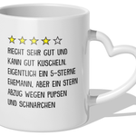 22Feels® Ehemann Geschenk zum Hochzeitstag, Valentinstag etc. - Tasse mit Spruch (Herzhenkel, Weiss, 320ml)-Tasse Weiss Herzhenkel 320ml-22Feels