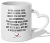22Feels® Paar Geschenk zum Jahrestag, Hochzeitstag, Valentinstag etc. - Tasse mit Spruch (Herzhenkel, Weiss, 320ml)-Tasse Weiss Herzhenkel 320ml-22Feels