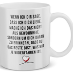 22Feels® Geschenk für Paare - Tasse mit Spruch: Wenn Ich Dir Sage, Dass Ich Dich Liebe (Weiss, 320ml)-Weisse Tasse 320ml-22Feels