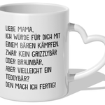 22Feels® Mama Geschenk - Tasse mit Spruch (Herzhenkel, Weiss, 320ml)-Tasse Weiss Herzhenkel 320ml-22Feels