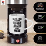 22Feels® Ehemann Geschenk zum Hochzeitstag, Valentinstag etc. - Tasse mit Spruch (Herzhenkel, Weiss, 320ml)-Tasse Weiss Herzhenkel 320ml-22Feels