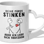 22Feels® Männer Geschenk zum Jahrestag, Hochzeitstag, Valentinstag etc. - Tasse mit Spruch (Herzhenkel, Weiss, 320ml)-Tasse Weiss Herzhenkel 320ml-22Feels