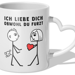 22Feels® Männer Geschenk zum Jahrestag, Hochzeitstag, Valentinstag etc. - Tasse mit Spruch (Herzhenkel, Weiss, 320ml)-Tasse Weiss Herzhenkel 320ml-22Feels