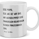 22Feels® Geschenk für Mama von Töchtern - Tasse mit Spruch: Kleine Prinzessinnen - (Weiss, 320ml)-Weisse Tasse 320ml-22Feels