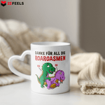 22Feels® Frauen Geschenk zum Jahrestag, Hochzeitstag, Valentinstag etc. - Tasse mit Spruch (Herzhenkel, Weiss, 320ml)-Tasse Weiss Herzhenkel 320ml-22Feels