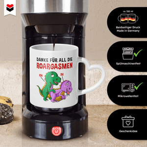 22Feels® Frauen Geschenk zum Jahrestag, Hochzeitstag, Valentinstag etc. - Tasse mit Spruch (Herzhenkel, Weiss, 320ml)-Tasse Weiss Herzhenkel 320ml-22Feels