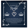 22Feels® Nichte Geschenk - Echt Silber 925/000 Schmuckset: Herz Halskette mit Botschaftskarte-Schmuck mit Botschaftskarte - Herz21-22Feels