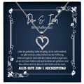 22Feels® Ehefrau Geschenk zum Hochzeitstag, Valentinstag, Geburtstag etc. - Echt Silber 925/000 Schmuckset: Herz Halskette mit Botschaftskarte-Schmuck mit Botschaftskarte - Herz21-22Feels