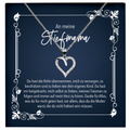 22Feels® Schwiegermutter Geschenk - Echt Silber 925/000 Schmuckset: Herz Halskette mit Botschaftskarte-Schmuck mit Botschaftskarte - Herz21-22Feels