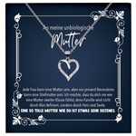 22Feels® Schwiegermutter Geschenk - Echt Silber 925/000 Schmuckset: Herz Halskette mit Botschaftskarte-Schmuck mit Botschaftskarte - Herz21-22Feels