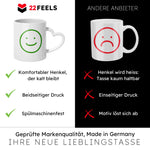 22Feels® Geschenk für Papas - Tasse mit Spruch: Tolle Arbeit (Herzhenkel, Weiss, 320ml)-Tasse Weiss Herzhenkel 320ml-22Feels
