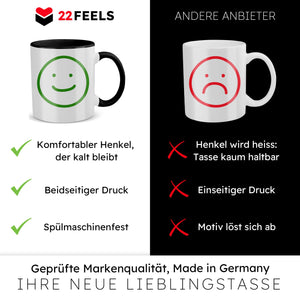 22Feels® Mama Geschenk - Tasse mit Spruch (Weiss-Schwarz, 320ml)-TwoTone Tasse Weiss-Schwarz 320ml-22Feels